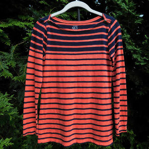 J. Crew Striped Boatneck Painter Tee